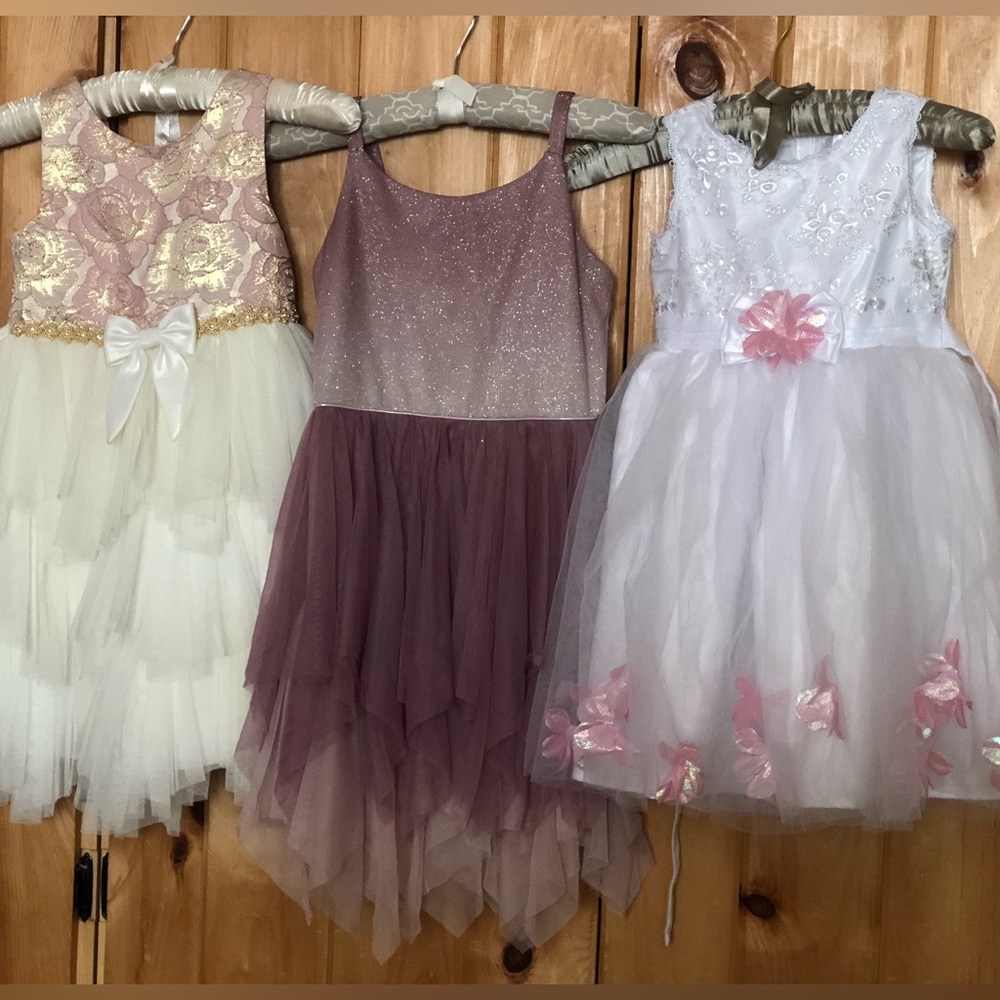 American Princess Cream and Purple Dance Costumes